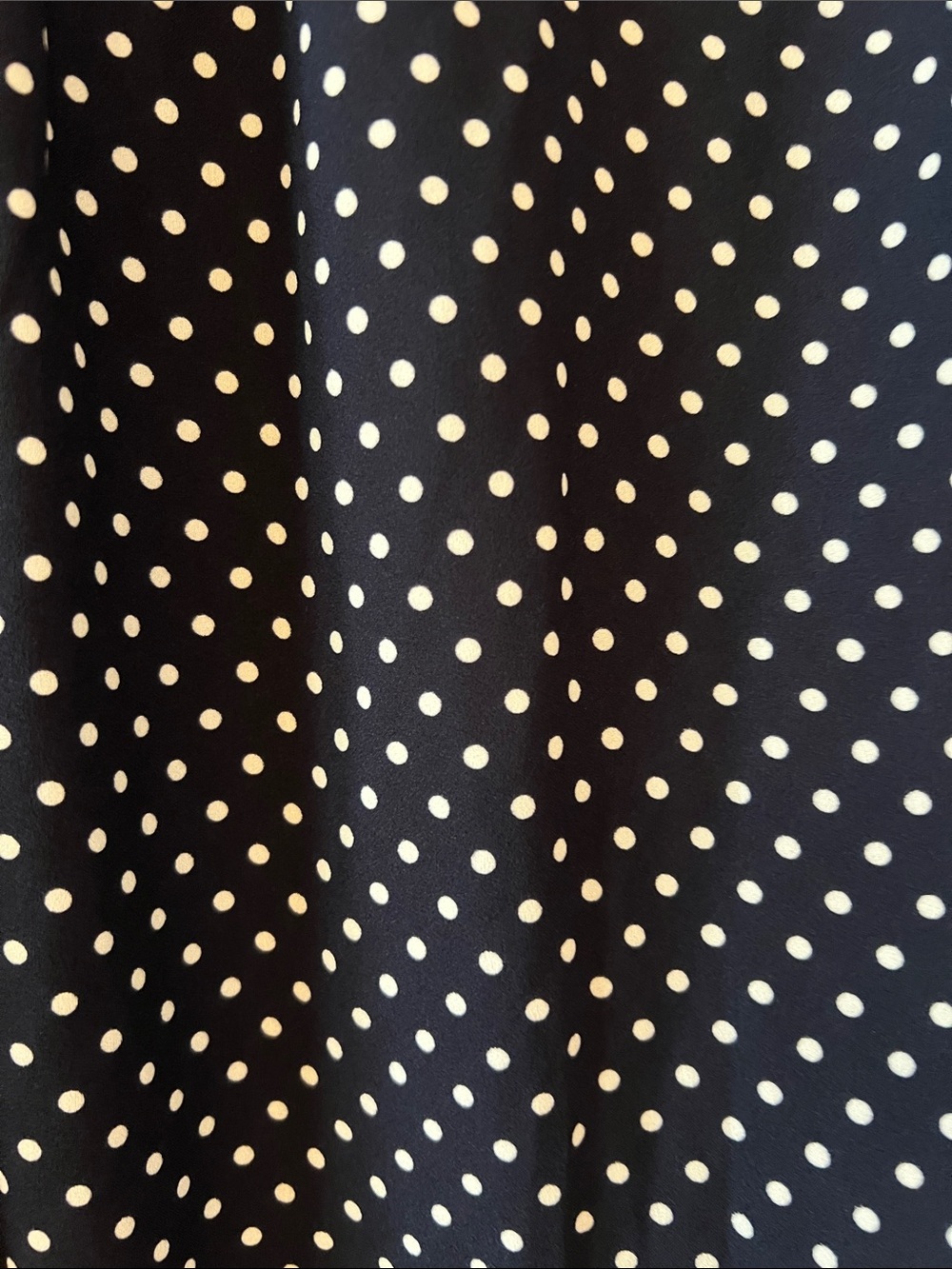 Kate Spade Navy White Polka Dot Blouse Medium - Picture 7 of 8